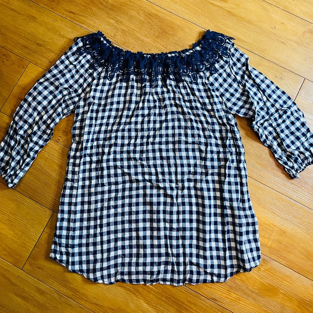Counterparts country checkered top